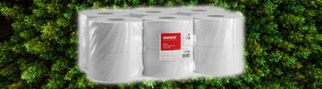 KATRIN Двухслойная белая впитывающая туалетная бумага Ecoological Jumbo, 12 шт.