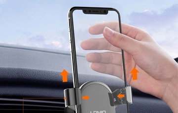 LDNIO UCHWYT DO SAMOCHODU NA TELEFON GRAWITACYJNY NA KRATKĘ NAWIEWU