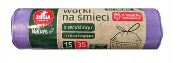 Worki na śmieci z taśmą ściągającą Zosia Samosia 35L 15szt.
