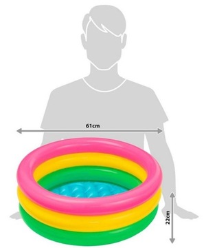 Круглый надувной бассейн Intex 57107 61 x 61 см