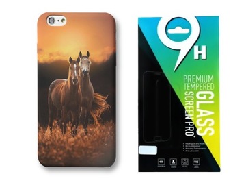 ZESTAW ETUI CASE DO IPHONE 12 / 12 PRO Z NAD.KONIE RÓŻNE WZORY WYBÓR+SZKŁO