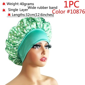 1PCS Lovely Satin Silk Hair Bonnet Care Cap f