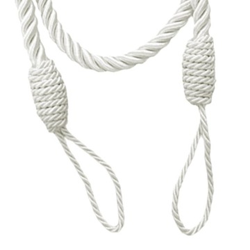 2 шт. Завязки для штор ручной работы, белые 2