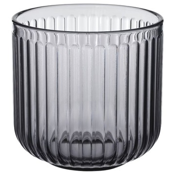 IKEA GRADVIS Osłonka doniczki do wewnątrz/na zewnątrz/ świecznik SZARY 9 cm