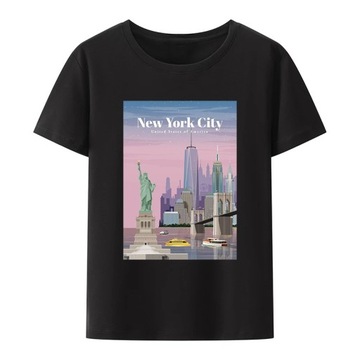 New York City United States of America Cotton T-Shirt Koszulka