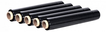 6 x FOLIA STRETCH 1,5KG CZARNA STRECZ STRECH CZARNY