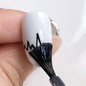 2x ручка для граффити для дизайна ногтей, кисть для подводки для точечной живописи