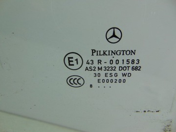MERCEDES A W169 04-12 SKLO (OKNO) PRAVÁ ZADNÍ