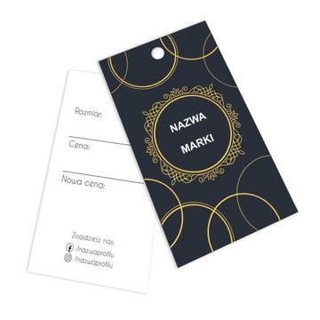 ЭТИКЕТКИ, ВЕШАЛКИ ДЛЯ ОДЕЖДЫ, отверстие, 100 шт.