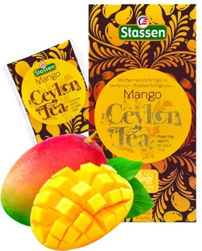 STASSEN Mango - herbata czarna Ceylon MANGO - 25 TOREBEK