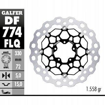 GALFER TARCZA HAMULCOWA PRZÓD DUCATI 1299 PANIGALE