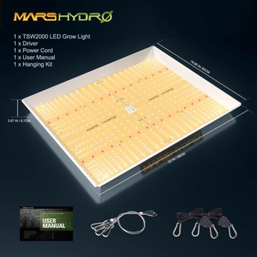 MARS HYDRO LED TS2000W замена HPS/HID 450W