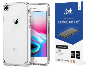 Etui Case do Iphone 7/8/SE 2020 Spigen Ultra + 3MK