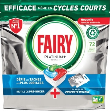 FAIRY Platinum Plus AllIn1 Kapsułki do zmywarki 3 x 24 sztuki (72 szt)