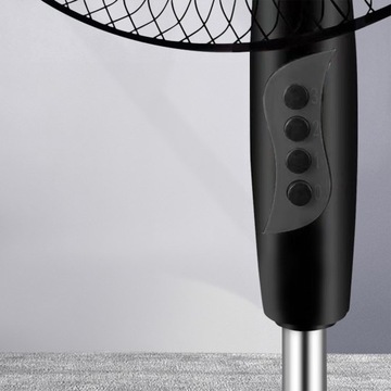 НАПОЛЬНЫЙ ВЕНТИЛЯТОР, НАСТОЛЬНЫЙ ВЕНТИЛЯТОР, ВРАЩАЮЩИЙСЯ, МОЩНЫЙ, ТИХИЙ ПОТОК, 5 ЛОПАСТЕЙ