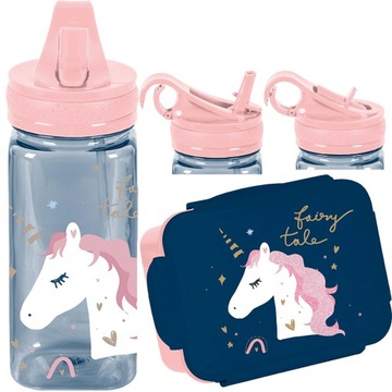 JEDNOROŻEC BIDON ŚNIADANIÓWKA UNICORN KOMPLET PASO