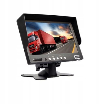 Широкоэкранный TFT ЖК-монитор 7 дюймов, 12–24 В, 2xВИДЕО