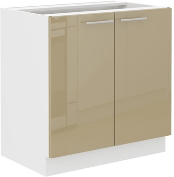 SZAFKA DOLNA LARA POD ZLEW 80CM BIAŁY CAPPUCINO