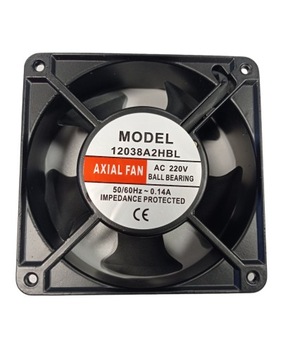 Wentylator osiowy AXIAL FAN 120 x 120 x 38 mm 230 V wtyczka vending kulki