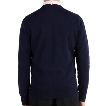 Tommy Hilfiger sweter męski Regular Fit v-neck granatowy MW0MW30956-DW5 S