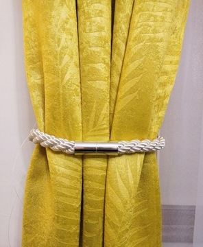 КРЕПЛЕНИЕ ШТОР МАГНИТНАЯ ПРЯЖКА ДЛЯ ШТОР ТОЛСТАЯ БЕЖЕВАЯ ВЕРЕВКА КЕПКА