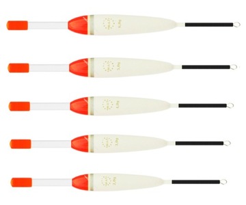 5 X MARKOWY SPŁAWIK Z BALSY POD ŚWIETLIK 2-6 g M25
