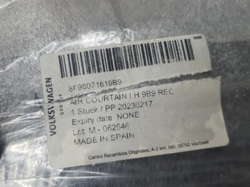 РЕШЕТКА ВОЗДУХОЗАБОРНИКА ЛЕВАЯ SEAT ARONA LIFT 21-24 6F9807161