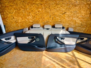 FOTELE KANAPA GRZANE BOCZKI M PAKIET BMW 3 F31 SKÓRA INDIVIDUAL HARMAN