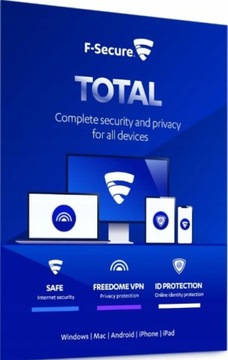 F-Secure Total + VPN 5PC 2lata Win Mac iOS Android