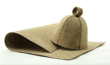 шапка для сауны - шерстяная унисекс -L