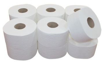 BIAŁY PAPIER TOALETOWY JUMBO 2 warstwy 100m do dozowników PIERWSZY GATUNEK