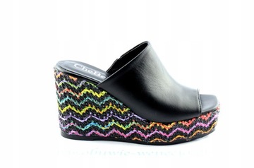 CHEBELLO KLAPKI DAMSKIE 4100-407/2 36 CZARNY