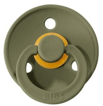Соска BIBS 2in1 0M+ SOOTHING S Bee & Olive