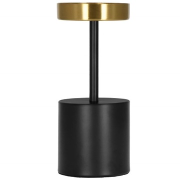 2x НАБОР ПОДСВЕЧНИКОВ, МЕТАЛЛИЧЕСКИЙ ДЕКОРАЦИОН, ЧЕРНЫЙ ДЛЯ СВЕЧЕЙ GLAMOUR LOFT