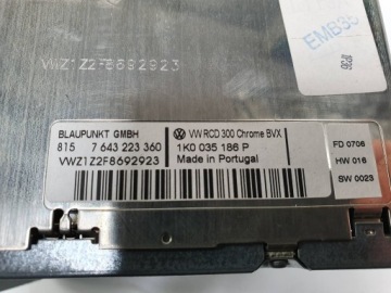 1K0035186P, RADIO radio 1K0035186P VOLKSWAGEN TOURAN | thumb 2