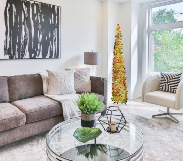 Золотая складная искусственная елка 150 см Рождественское украшение Рождество