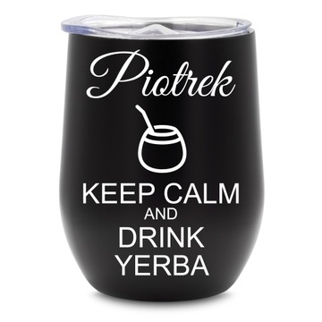 Kubek Termiczny Yerba Mate Kawa 350ml z GRAWEREM Prezent dla Taty Mamy