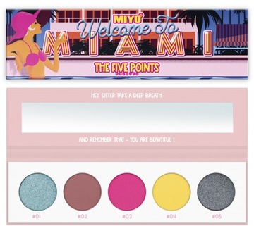 MIYO paleta cieni Five Points 17 WELCOME TO MIAMI