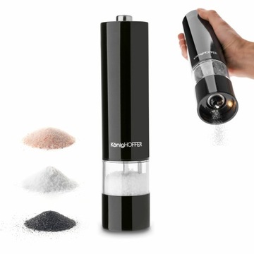 ELEKTRYCZNY MŁYNEK do soli i pieprzu PODŚWIETLENIE