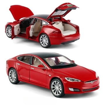 1/32 Tesla Model 100D SUV zabawkowy model samochodu odlewu stopu metalu m