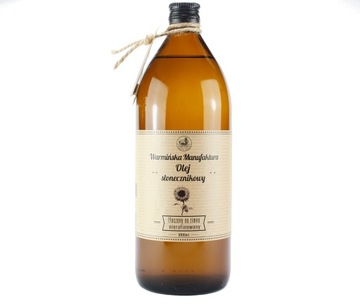 Olej słonecznikowy 1000ml Warmińska Manufaktura
