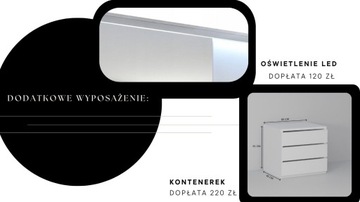 БЕЛЫЙ 2-ДВЕРНЫЙ ШКАФ РАЗДВИЖНЫЙ 140 x 205 СМ 1 ЗЕРКАЛЬНЫЙ ШКАФ ПРОИЗВОДИТЕЛЬ