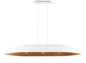 SIGMA Nowoczesna lampa LED Gondola L biały/miedziany LED