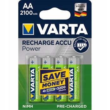 4 x Varta Ready2use R6/AA 2100 мАч