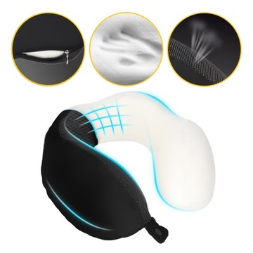 ПОДУШКА ДЛЯ ПУТЕШЕСТВИЯ ДЛЯ ШЕИ ROGAL, ТУРИСТ, ПОДГОЛОВНИК ИЗ ПЕНЫ ВЯЗКИ С ПАМЯТЬЮ ПАМЯТИ