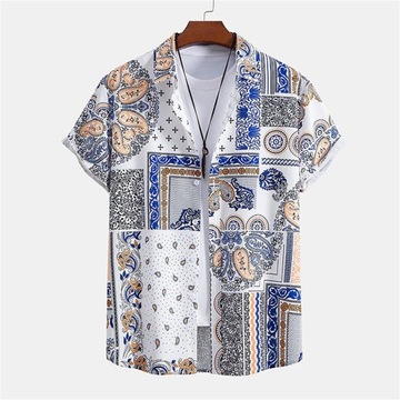 HAWAIIAN KOSZULA męskie koszule w stylu Casual w