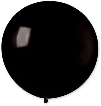 Balon Gigant Kula Pastelowa Czarna Olbrzymi 80 cm