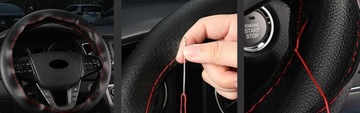 ЧЕХОЛ НА РУЛЬ, КОЖАНЫЙ ЧЕХОЛ ДЛЯ ВЫШИВКИ