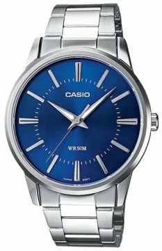 Zegarek Męski CASIO SREBNY + BOX ORGINAŁ PREZENT