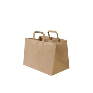 Torby papierowe brązowe 32x22x25 cm 50 sztuk